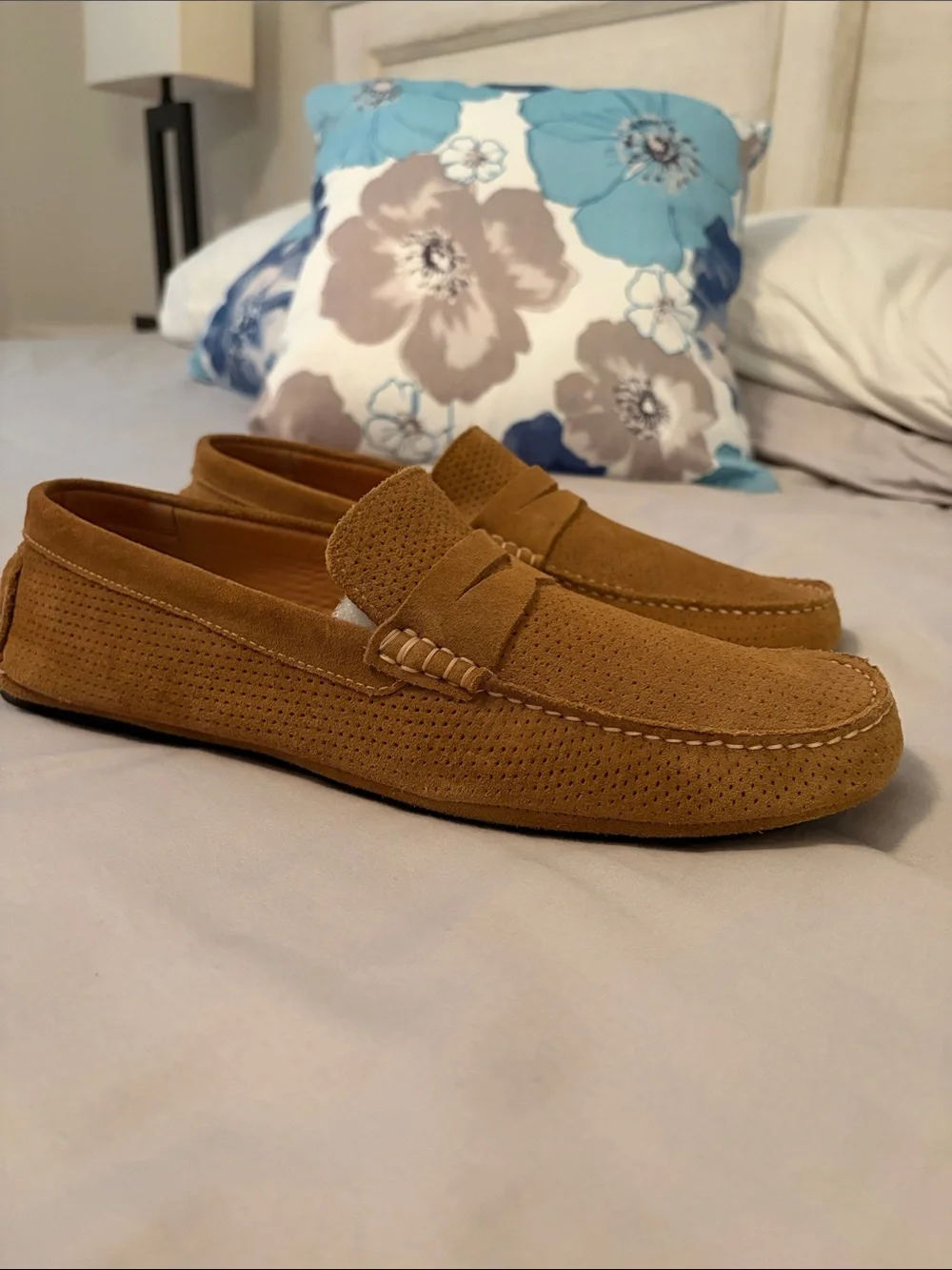 Men’s Flag Ltd. Suede Penny Loafers - Tan (size 11.5)